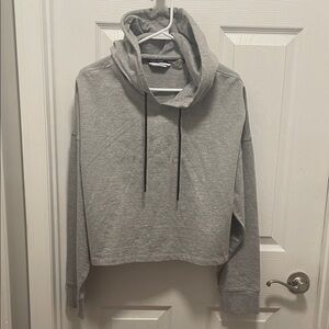 DKNY Sport Gray Women's Hoodie Sweater with rhinestones